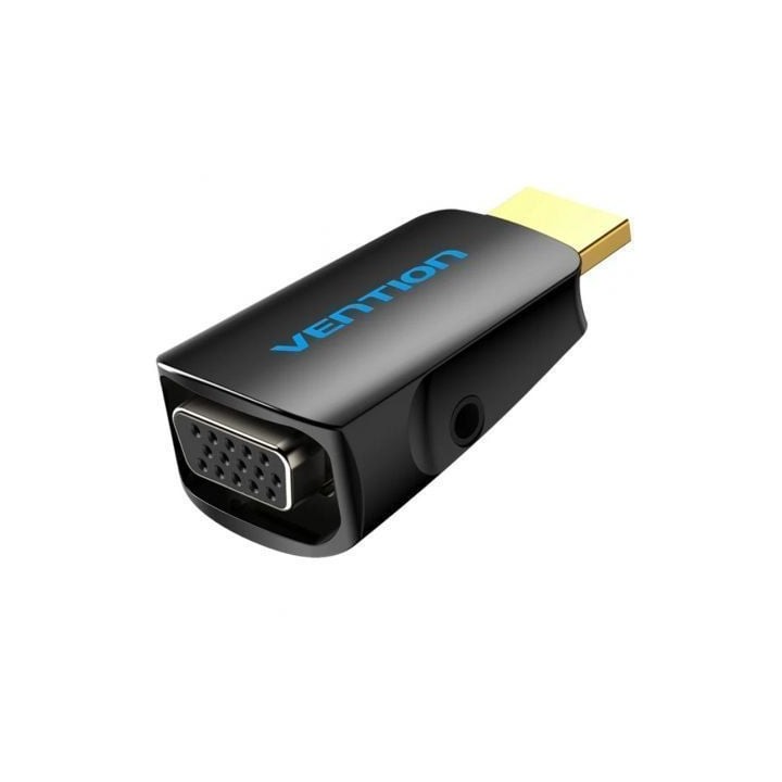 Adaptador Conversor Vention AIDB0/ HDMI Macho a VGA Hembra/ Audio Jack 3.5mm