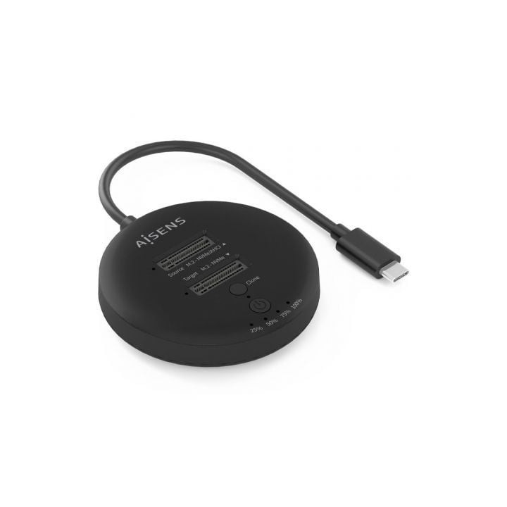 Dock USB 3.2 Gen2 Tipo-C para SSD M.2 NVMe Aisens ASDS-2M2N05-BK/ Gris