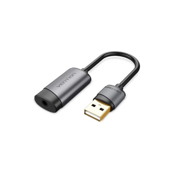 Tarjeta de Sonido Vention CDJHB/ USB Macho - Jack 3.5 Hembra
