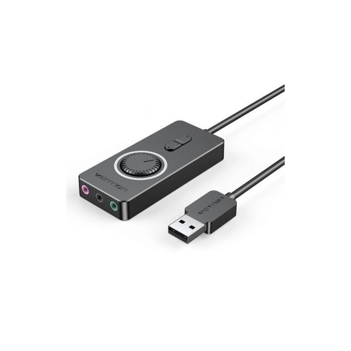 Tarjeta de Sonido Vention CDRBB/ USB Macho - 3x Jack 3.5 Hembra
