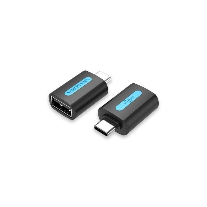 Adaptador USB 2.0 Vention CDTB0/ USB Tipo-C Macho - USB Hembra