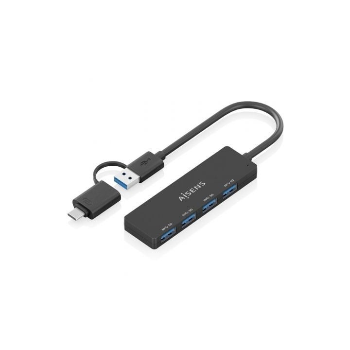 Hub USB Tipo-C + USB 3.1 Aisens A109-0987/ 4xUSB