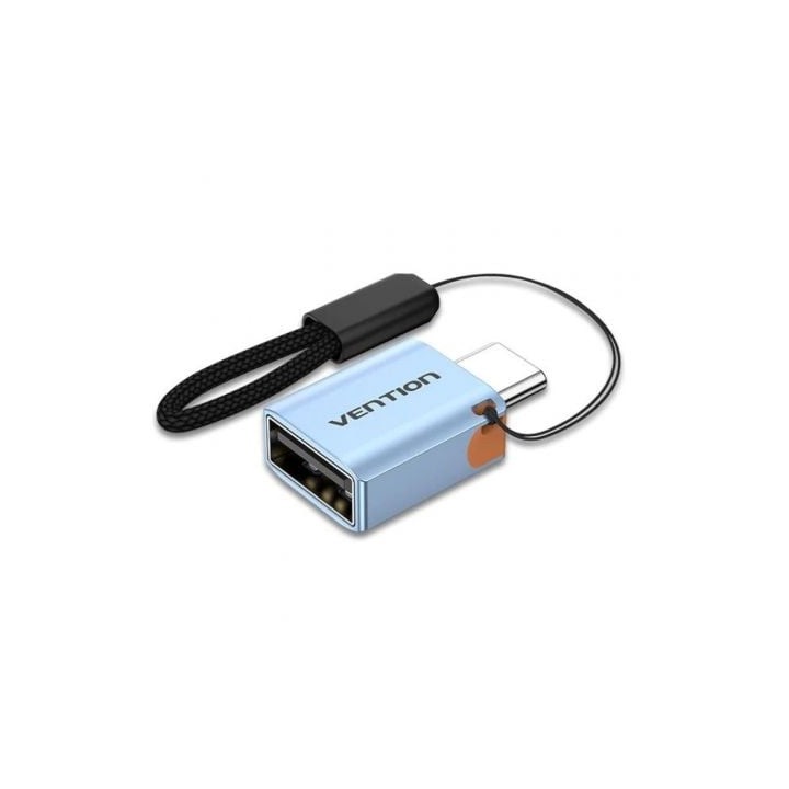Adaptador OTG USB 3.1 Vention CUBH0/ USB Tipo-C Macho - USB Hembra/ Azul