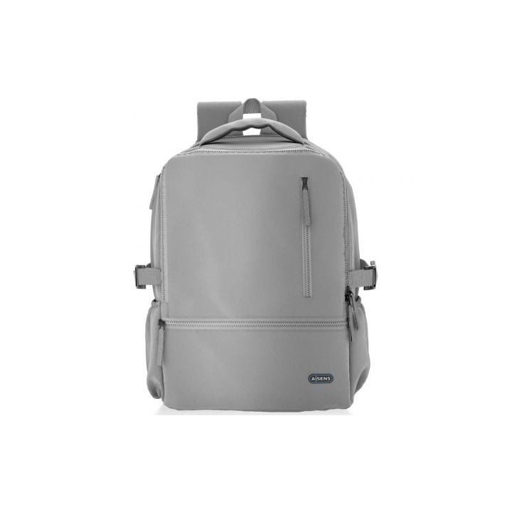 Mochila Aisens ASBG-BP087-GR para Portátiles hasta 15.6"/ Impermeable/ Gris
