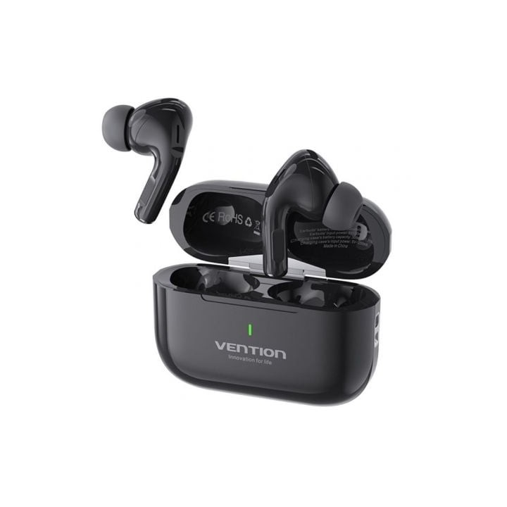 Auriculares Bluetooth Vention Echo Lite E11 con estuche de carga/ Autonomía 6h/ Negros