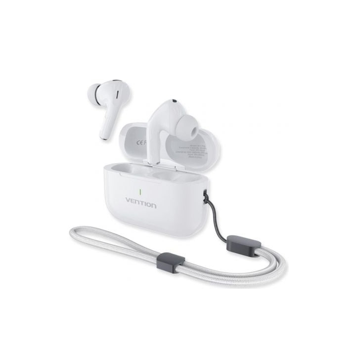 Auriculares Bluetooth Vention Echo Lite E11 Plus con estuche de carga/ Autonomía 6h/ Blancos