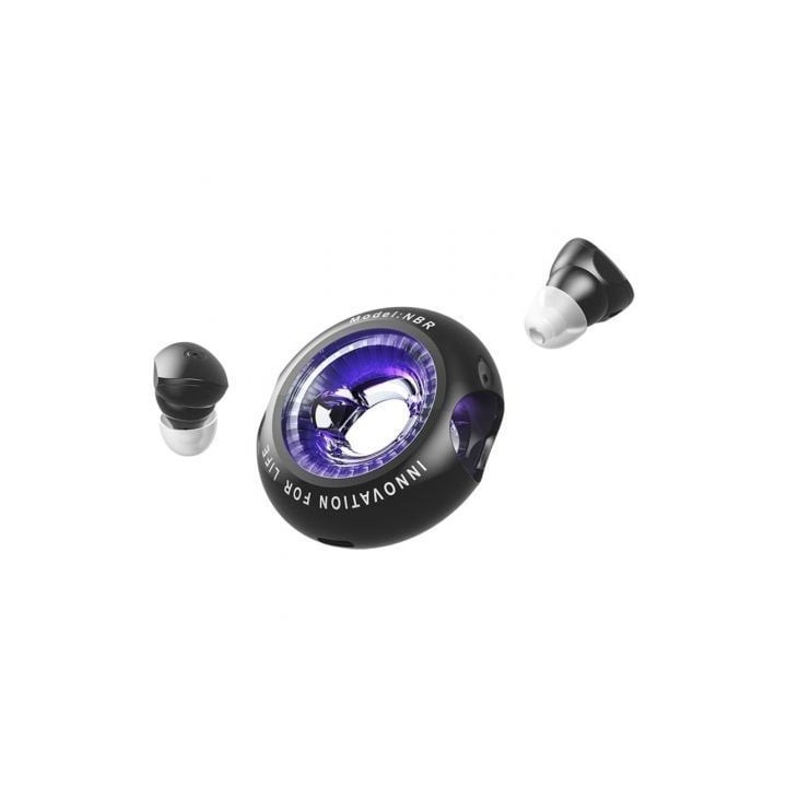 Auriculares Bluetooth Vention NBRB0 con estuche de carga/ Autonomía 6h/ Negros