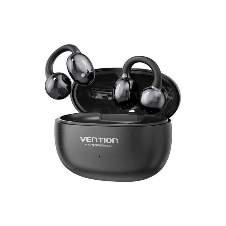 Auriculares Bluetooth Vention Echo Clip A11 Pro con estuche de carga/ Autonomía 6h/ Negro