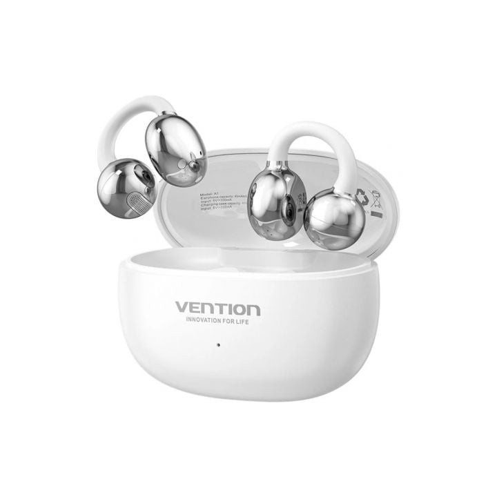 Auriculares Bluetooth Vention Echo Clip A11 Pro con estuche de carga/ Autonomía 6h/ Blancos
