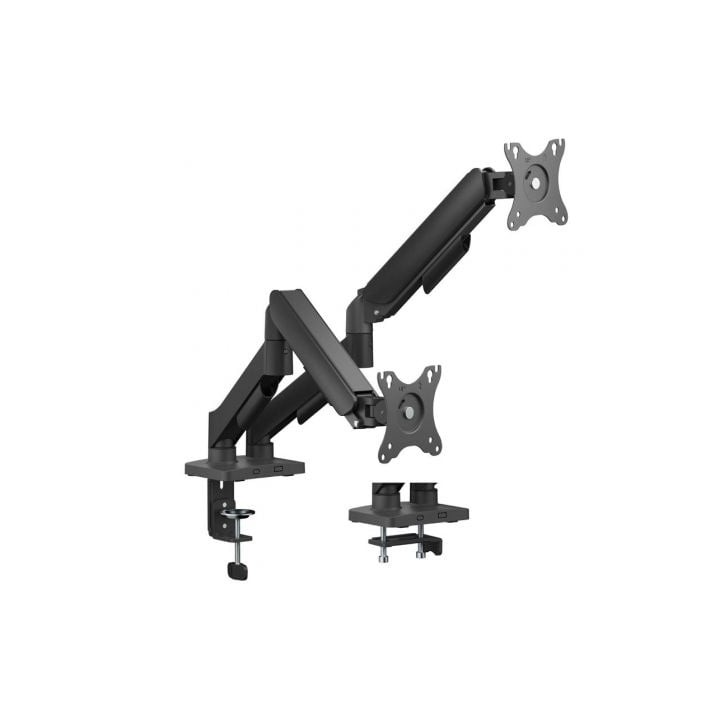 Soporte de Mesa con Contrapeso para 2 Monitores Aisens DT32TSR-357/ Giratorio/ Inclinable/ hasta 9kg