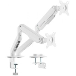 Soporte de Mesa con Contrapeso para 2 Monitores Aisens DT32TSR-439/ Giratorio/ Inclinable/ hasta 9kg