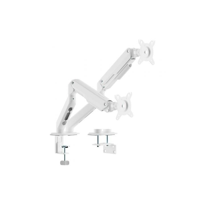 Soporte de Mesa con Contrapeso para 2 Monitores Aisens DT32TSR-439/ Giratorio/ Inclinable/ hasta 9kg