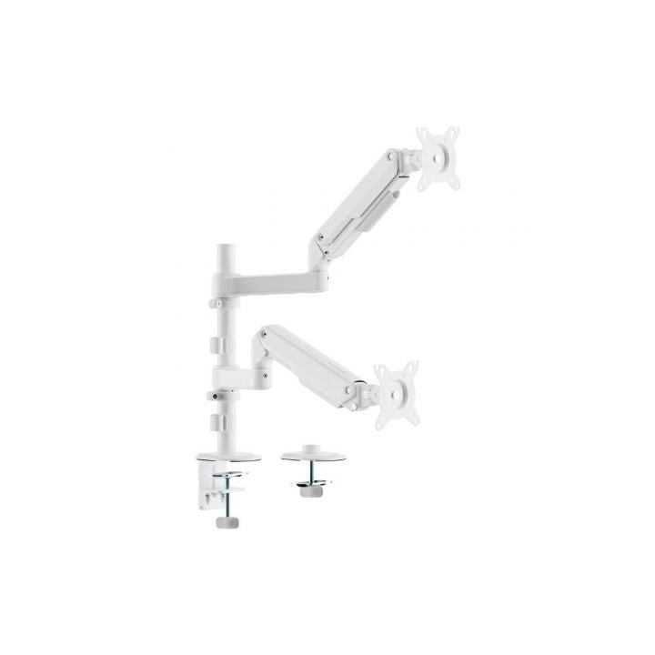 Soporte de Mesa con Contrapeso para 2 Monitores Aisens DT32TSR-441/ Giratorio/ Inclinable/ hasta 9kg