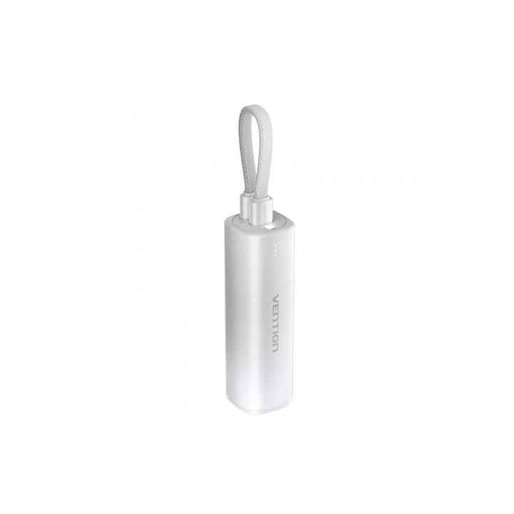 Powerbank 5000mAh Vention FHWM0/ 20W/ Gris/ Incluye Cable USB Tipo-C y Lightning