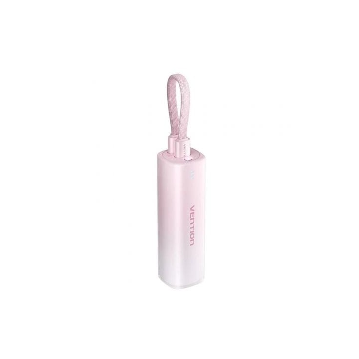 Powerbank 5000mAh Vention FHWR0/ 20W/ Rosa
