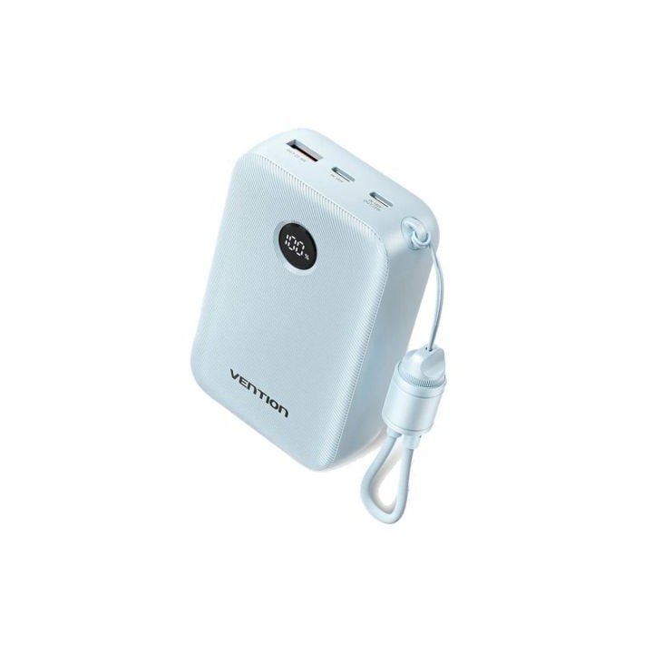 Powerbank 20000mAh Vention FKBL0-C/ 22.5W/ Azul/ Incluye Cable USB Tipo-C
