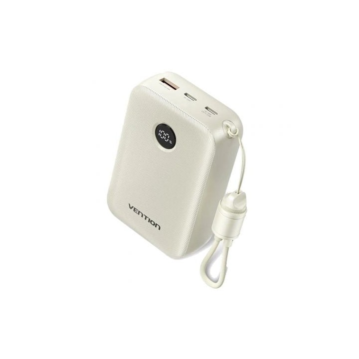 Powerbank 20000mAh Vention FKBN0-C/ 22.5W/ Beige/ Incluye Cable USB Tipo-C
