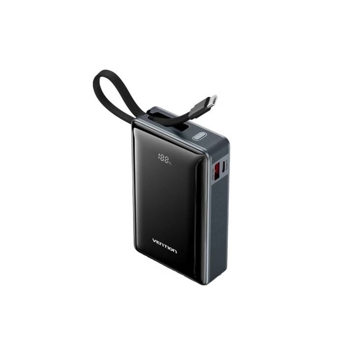 Powerbank 20000mAh Vention FKDM0/ 65W/ Gris/ Incluye Cable USB Tipo-C