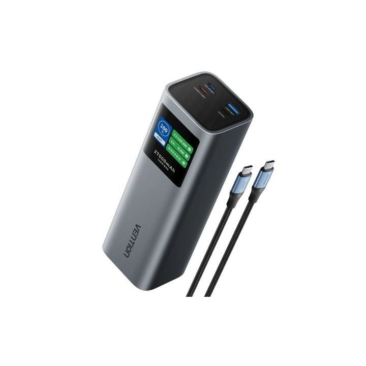 Powerbank 27000mAh Vention FKEH0/ 140W/ Gris