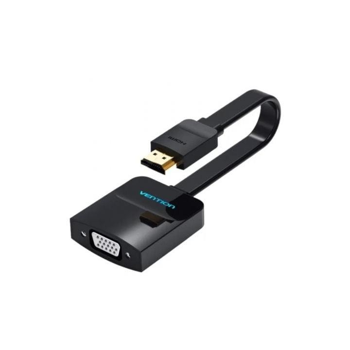 Conversor Vention 74345/ HDMI Macho/ VGA Hembra/ 15cm/ Negro