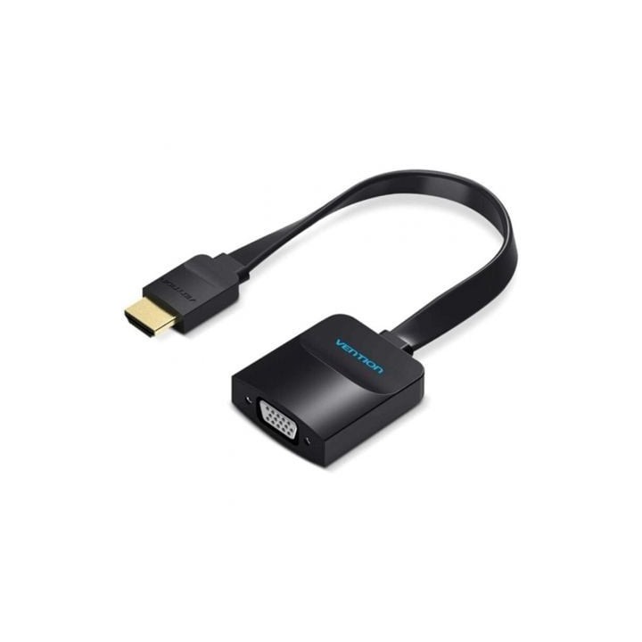 Cable Conversor Vention 74346/ HDMI Macho/ VGA Hembra - Jack 3.5 Hembra/ 20cm/ Negro
