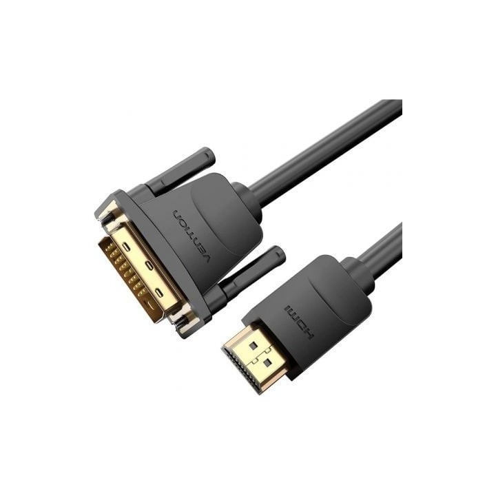 Cable Conversor Vention ABFBJ/ DVI-D Macho - HDMI Macho/ 5m/ Negro