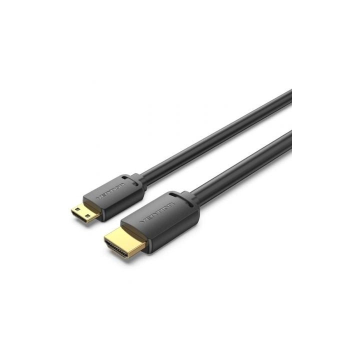 Cable HDMI 4K Vention AGHBG/ HDMI Macho - Mini HDMI Macho/ 1.5m/ Negro