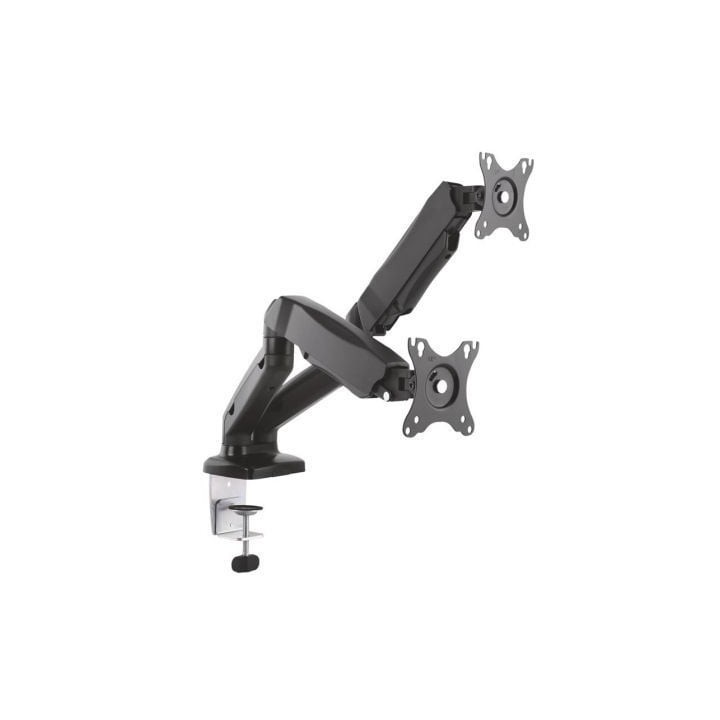 Soporte de Mesa con Contrapeso para 2 Monitores Aisens DT27TSR-045/ Giratorio/ Inclinable/ hasta 9kg