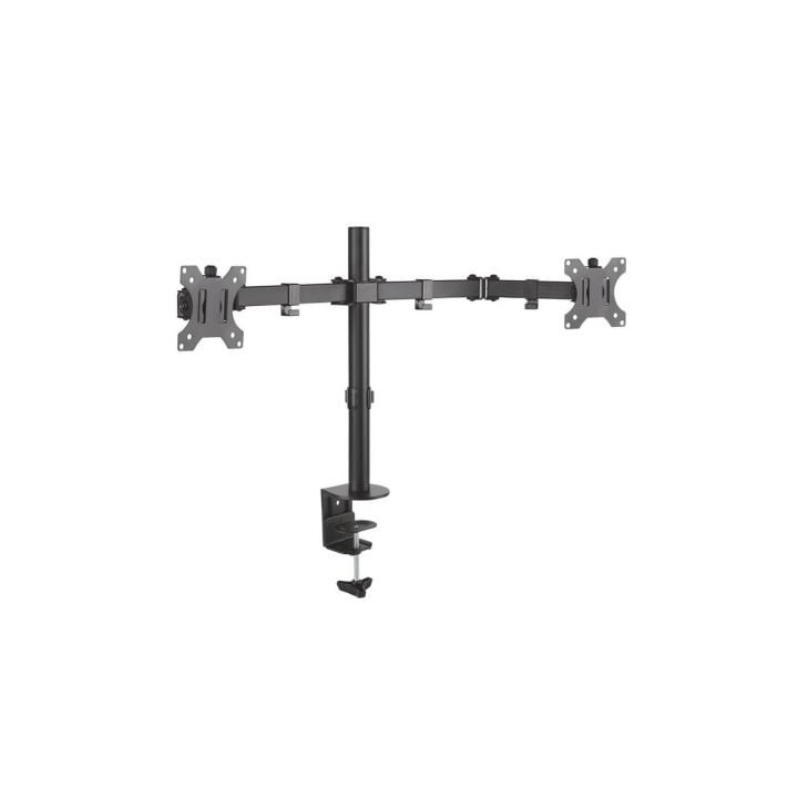 Soporte de Mesa para 2 Monitores Aisens DT32TSR-041/ Giratorio/ Inclinable/ hasta 8kg