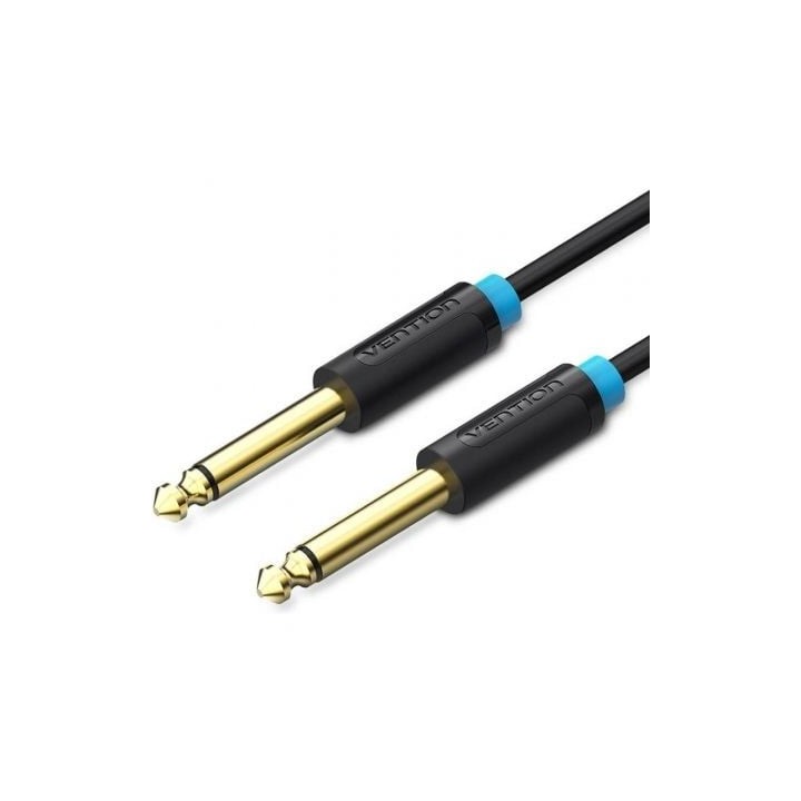 Cable Mono Vention BAABF/ Jack 6.5 Macho - Jack 6.5 Macho/ 1m/ Negro