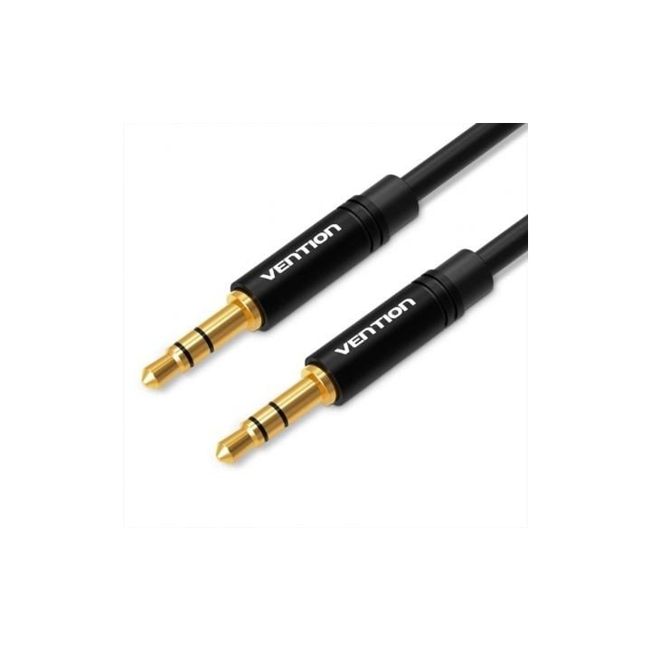Cable Estéreo Vention BAKBF/ Jack 3.5 Macho - Jack 3.5 Macho/ 1m/ Negro