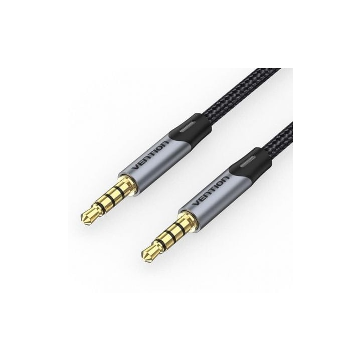 Cable Estéreo Vention BAQHG/ Jack 3.5 Macho - Jack 3.5 Macho/ 1.5m/ Gris