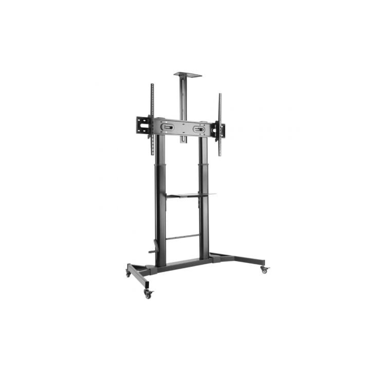 Soporte de Suelo Inclinable con Ruedas y Manivela Aisens FT100TE-171 para TV 60-100"/ hasta 100kg