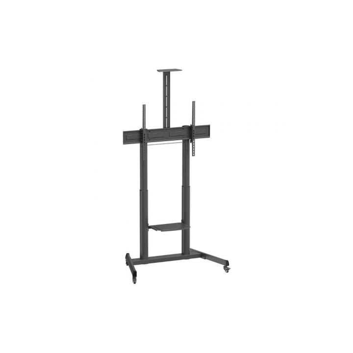 Soporte de Suelo Inclinable con Ruedas y Manivela Aisens FT100TE-403 para TV 60-100"/ hasta 100kg