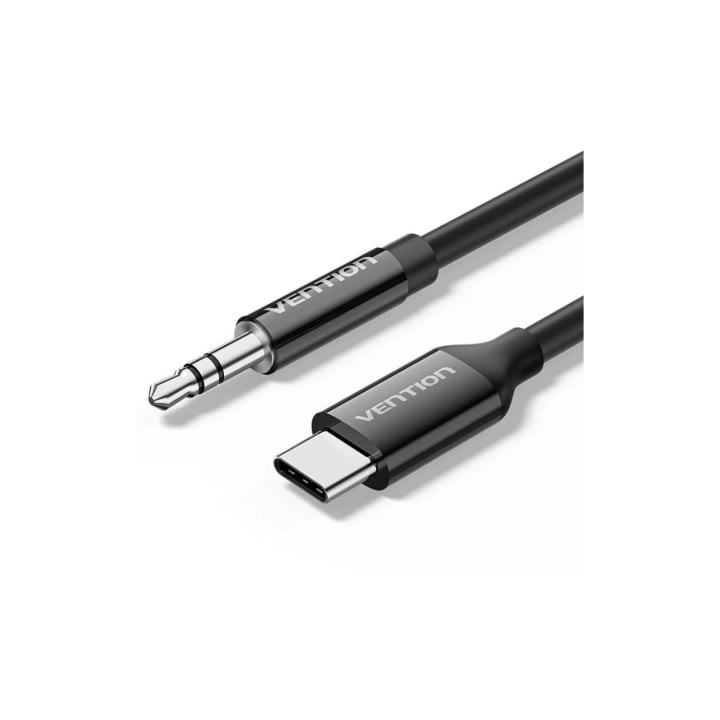 Cable Conversor Audio Vention BIFBF/ USB Tipo-C Macho - Jack 3.5 Macho/ 1m/ Gris