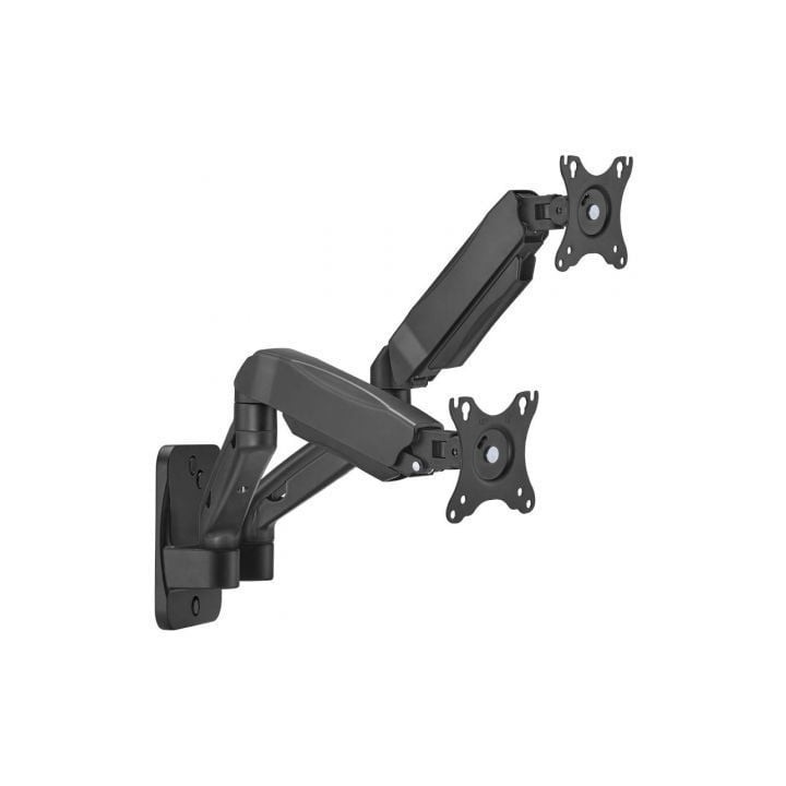 Soporte de Pared para 2 Monitores o TV Aisens WT32TSR-225/ Giratorio/ Inclinable/ hasta 9kg