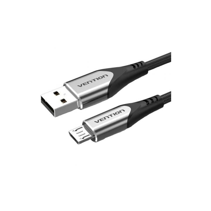 Cable USB 2.0 Vention COAHG/ USB Macho - MicroUSB Macho/ 480Mbps/ 1.5m/ Gris