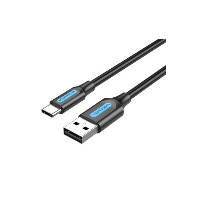 Cable USB 2.0 Tipo-C Vention COKBD/ USB Macho - USB Tipo-C Macho/ 480Mbps/ 50cm/ Gris