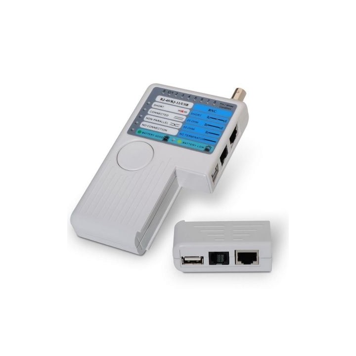 Tester Aisens A142-0313 para RJ11-RJ12-RJ45/ USB/ Coaxial