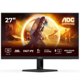 Monitor Gaming AOC 27G4HRE 27"/ Full HD/ 1ms/ 200Hz/ IPS/ Multimedia/ Negro