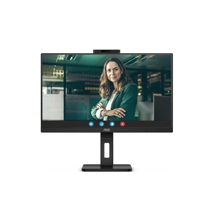 Monitor Profesional AOC Q27P3QW 27"/ QHD/ Webcam/ Multimedia/ Regulable en altura/ Negro