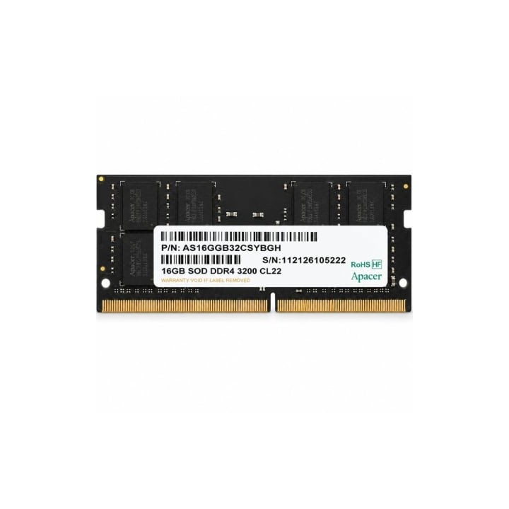 Memoria RAM Apacer ES.16G21.GSH 16GB/ DDR4/ 3200MHz/ 1.2V/ CL22/ SODIMM