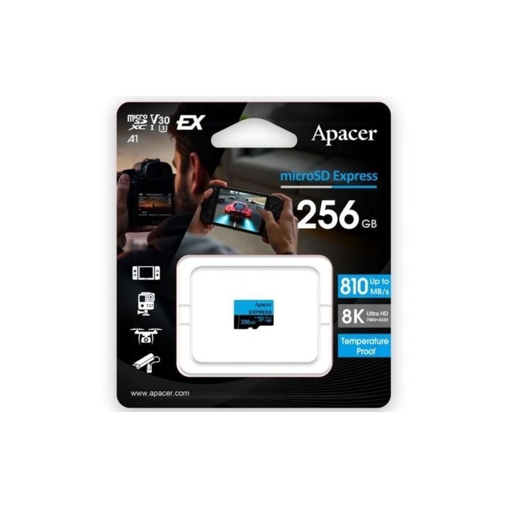 Tarjeta de Memoria Apacer 256GB UHS-I/ Clase 10/ 810MBs