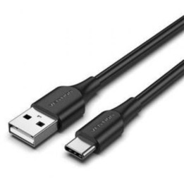 Cable USB 2.0 Vention CTHBG/ USB Tipo-C Macho - USB Macho/ 480Mbps/ 1.5m/ Negro