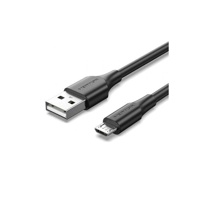Cable USB 2.0 Vention CTIBF/ USB Macho - MicroUSB Macho/ 480Mbps/ 1m/ Negro