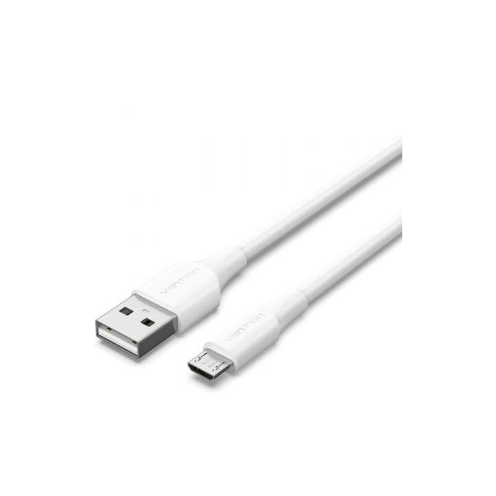 Cable USB 2.0 Vention CTIWH/ USB Macho - MicroUSB Macho/ 480Mbps/ 2m/ Blanco