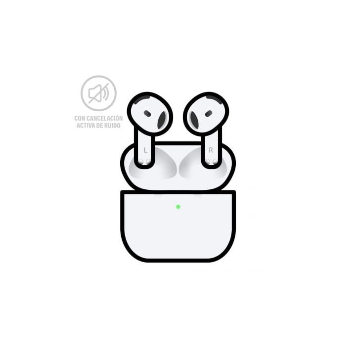 Auriculares Bluetooth Apple Airpods V4 4a Generacion/ Cancelacion de Ruido