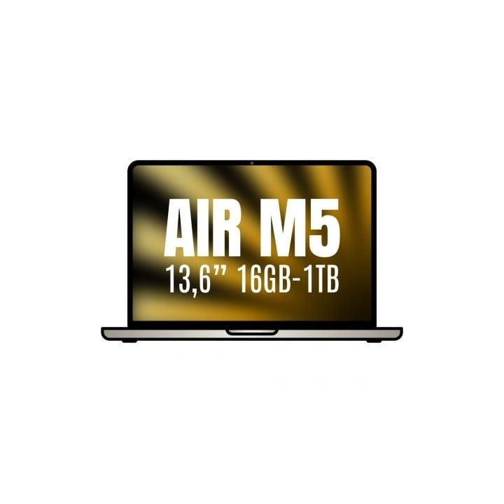 Apple Macbook Air 13,6"/ M5 10-Core CPU/ 16GB/ 1TB SSD/ 10-Core GPU/ Blanco Estrella