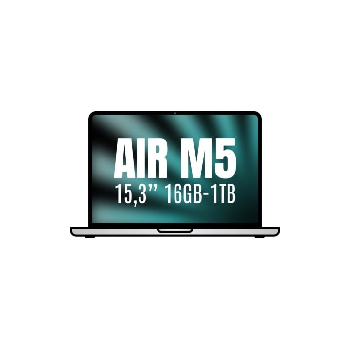 Apple Macbook Air 15,3"/ M5 10-Core CPU/ 16GB/ 1TB SSD/ 10-Core GPU/ Plata