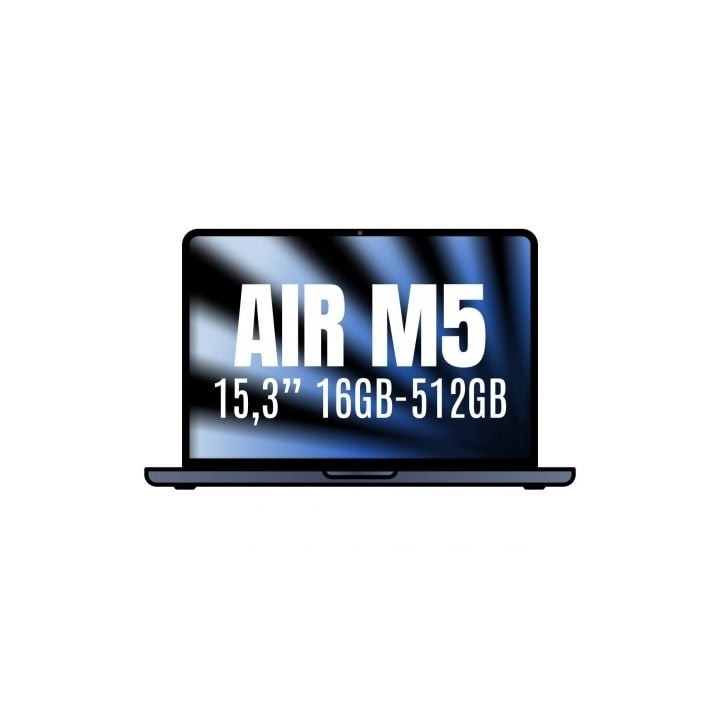 Apple Macbook Air 15,3"/ M5 10-Core CPU/ 16GB/ 512GB SSD/ 10-Core GPU/ Medianoche